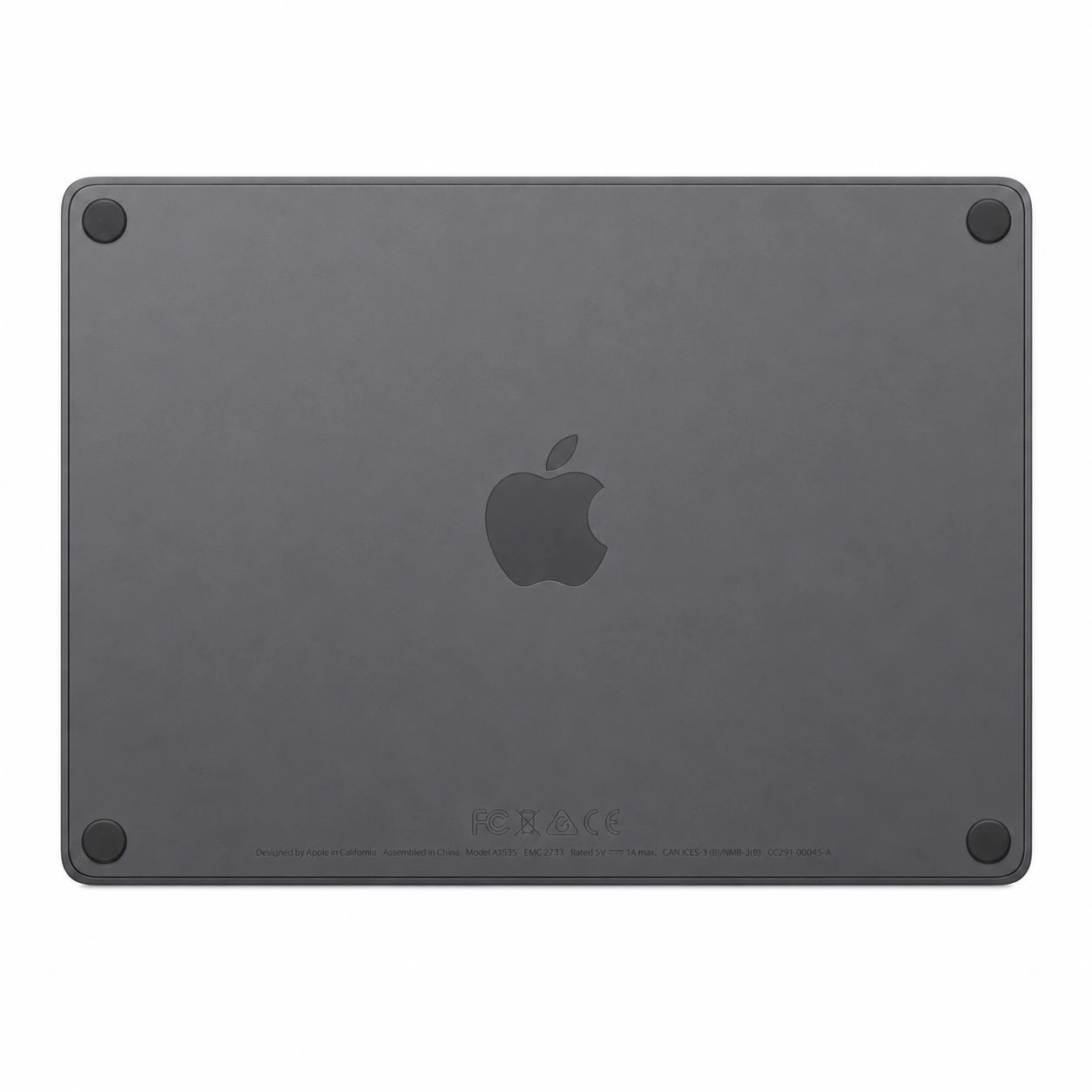 Magic Trackpad 2 Space Gray A1535 widok od spodu